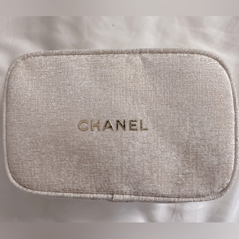 Chanel makeup bag